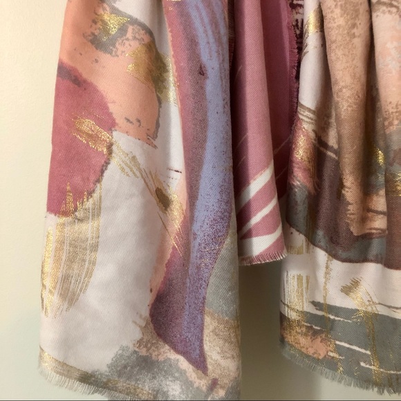 Scarf 🧣paint patterned, brand new! - Picture 3 of 5